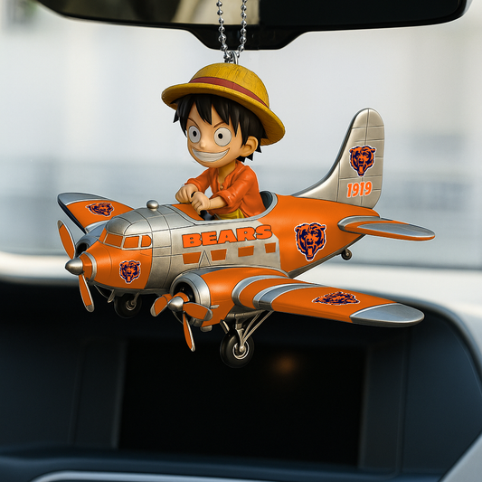CHI NFL x Luffy Premium Car Hanging Ornament DDT CTND