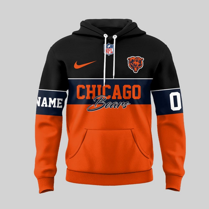 CHI Premium NFL Customizable Teddy Bear Hoodie DDT HLPHUONG