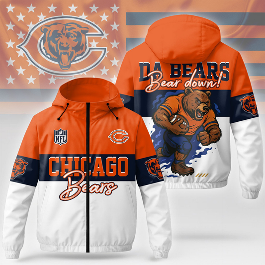 CHI Premium NFL Fan Pride Windbreaker Jacket DDT NTL