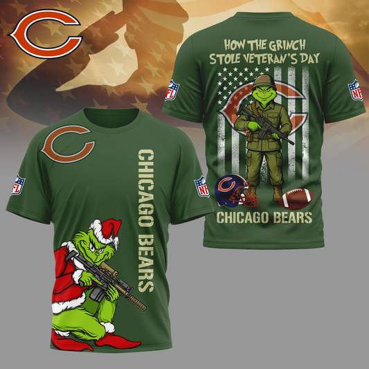 CHI Premium NFL The Grinch Salute Veterans DDT CTND