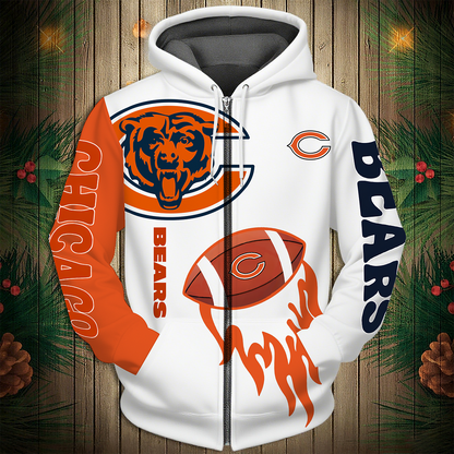 CHI Premium NFL V3 3D Graphic Hoodie DDT NTL