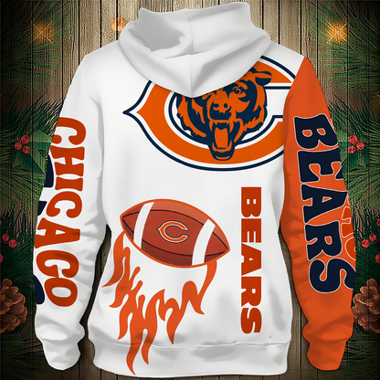 CHI Premium NFL V3 3D Graphic Hoodie DDT NTL