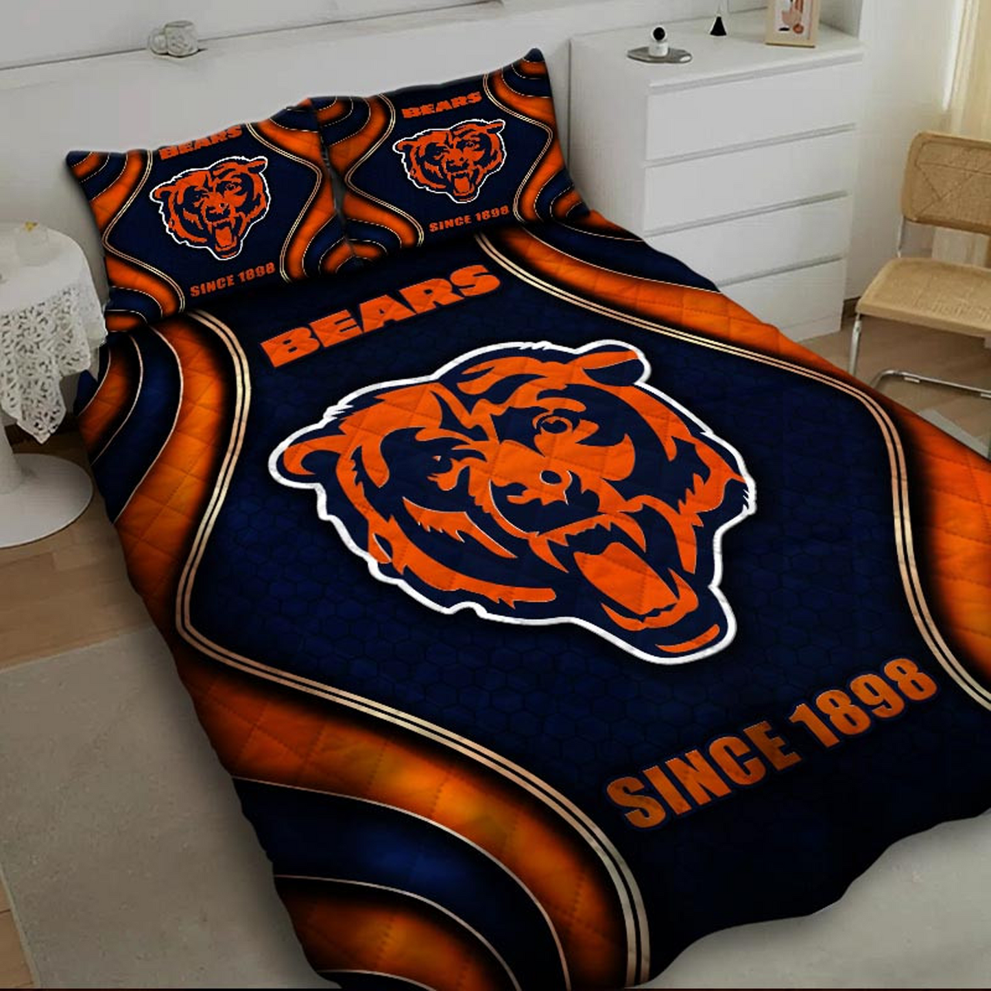 CHI x NFL Bedding Set Multicolor V1 DATND TANTD
