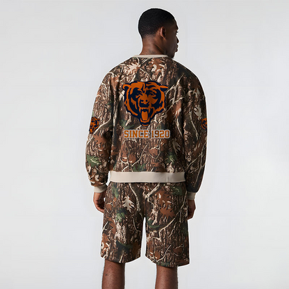 CHI x NFL Football Full Set Long Sweatshirt And Short Pants DATND TANTD