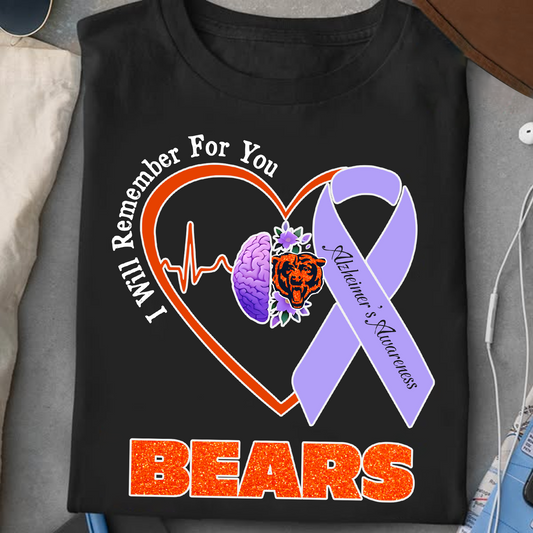 CHI x NFL I Will Remember For You T-Shirt V1 DATND TANTD