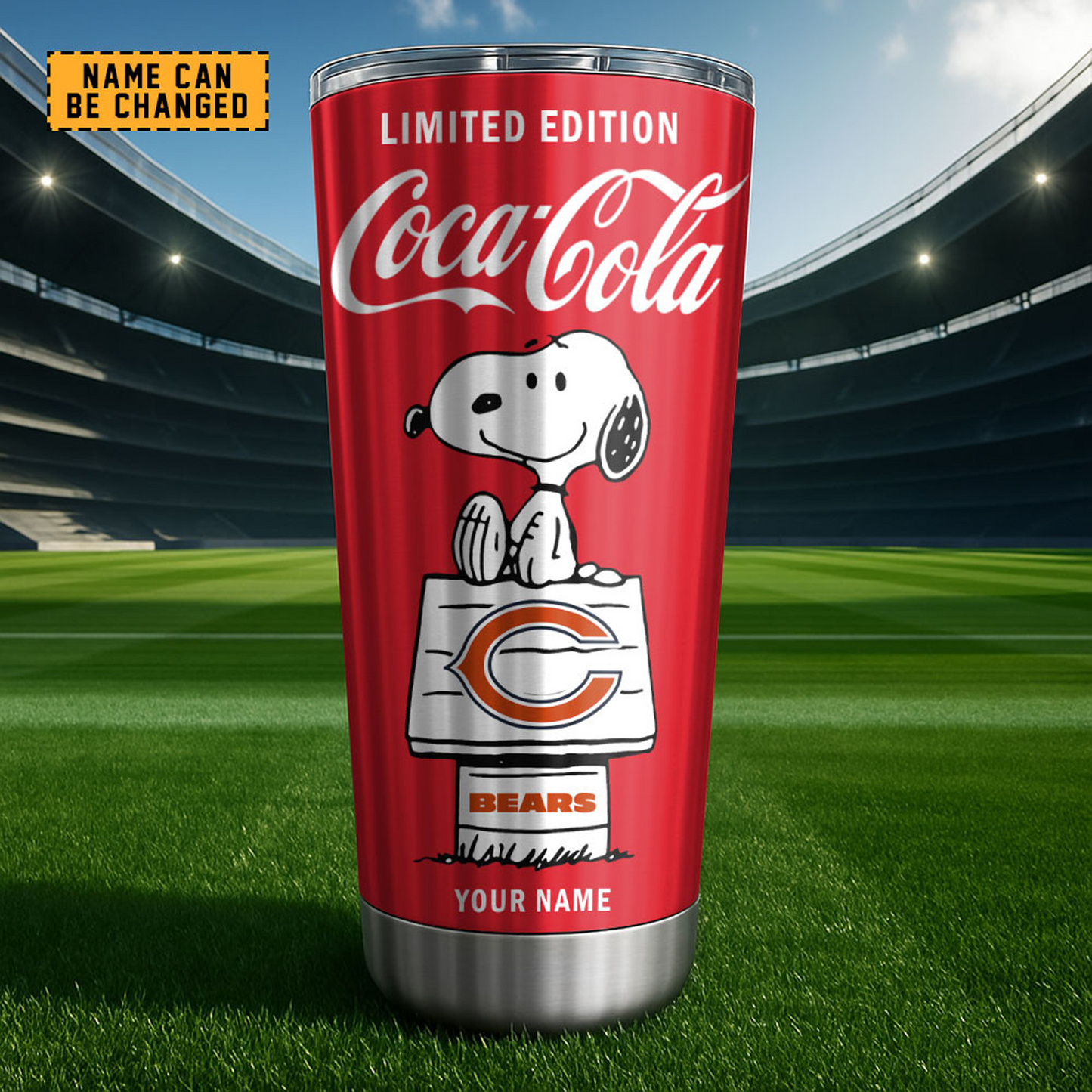 CHI x NFL Mix Snoopy & Red Coca Tumbler DatND DVT