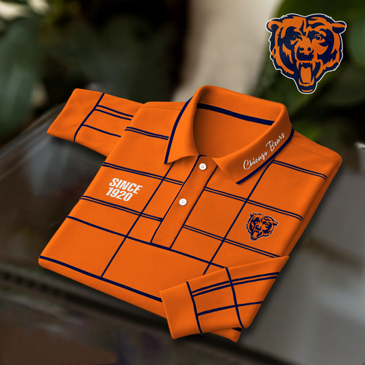 CHI x NFL Polo Shirt Long Sleeve DatND DVT
