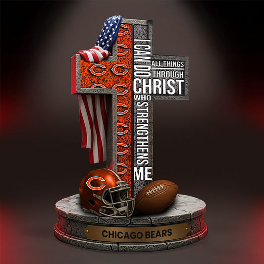CHI x NFL Premium Acrylic Block DATND TANTD