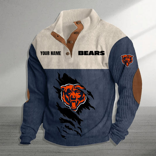 CHI x NFL Premium Personalized Game-Day Pullover DATND TANTD