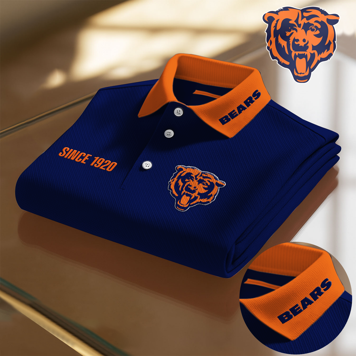 CHI x NFL Premium Polo Shirt  DatND DVT