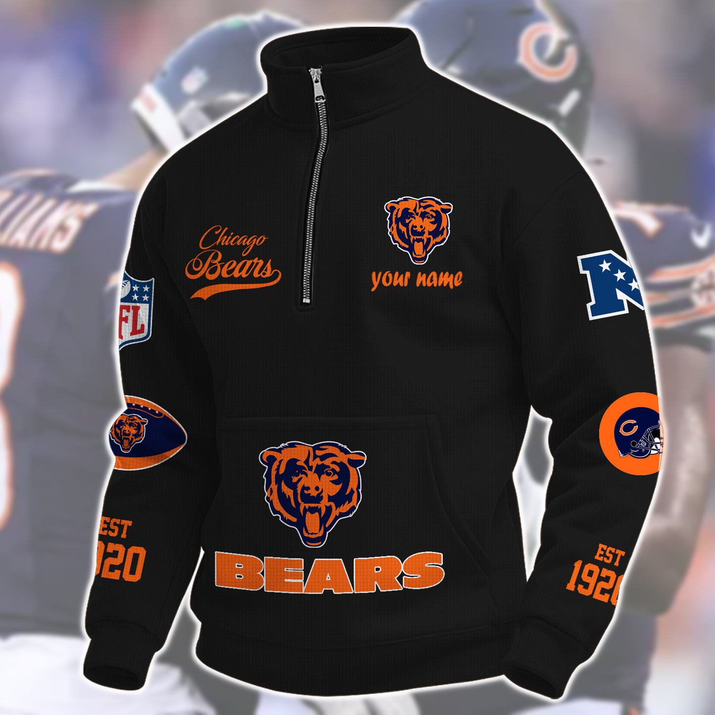 CHI x NFL Quarter-Zip Sweatshirt DatND DVT