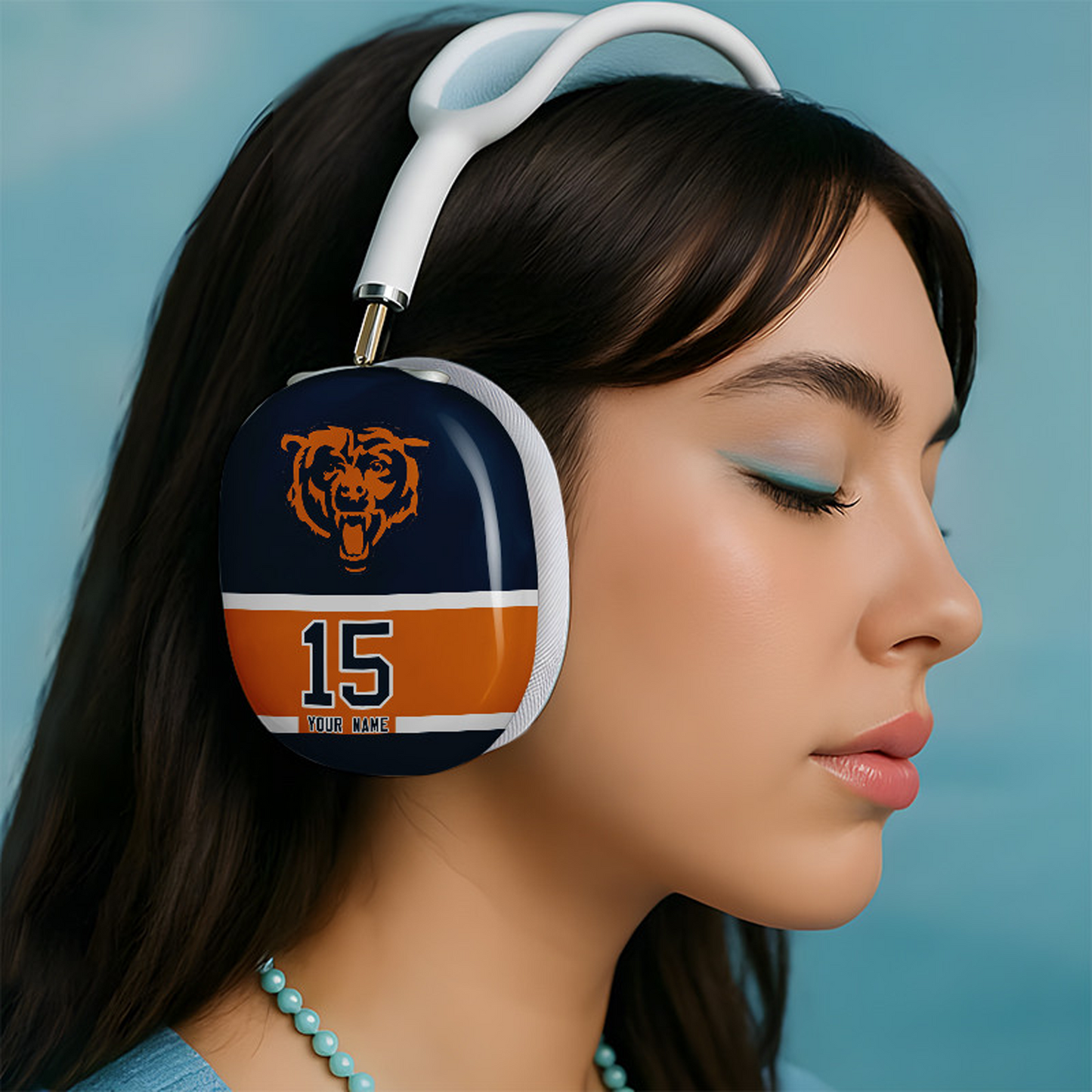 CHI x NFL Special Airpod Max Case Cover Personalized DATND TANTD