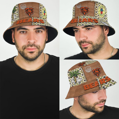 Chicago Bears Premium NFL Bad Bunny Bucket Hat NAK