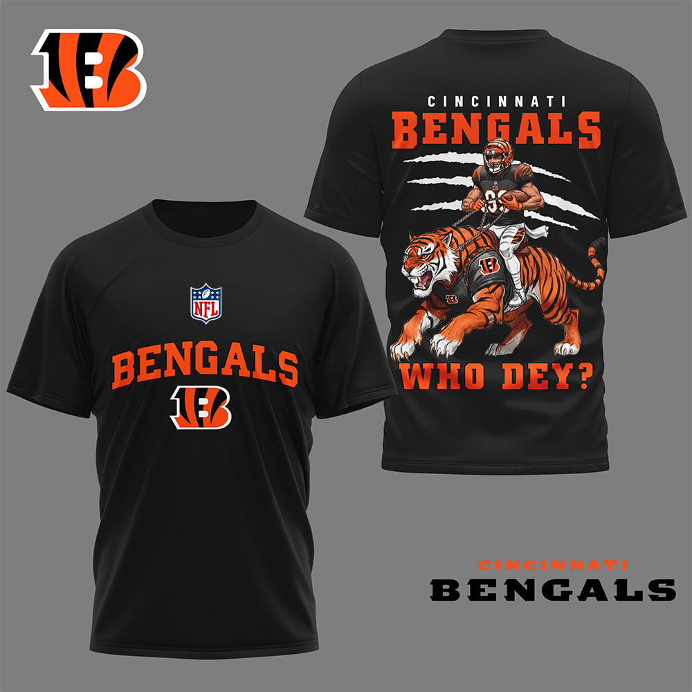 CIN  Premium NFL Nation Gear 3D Shirt DDT HLPHUONG