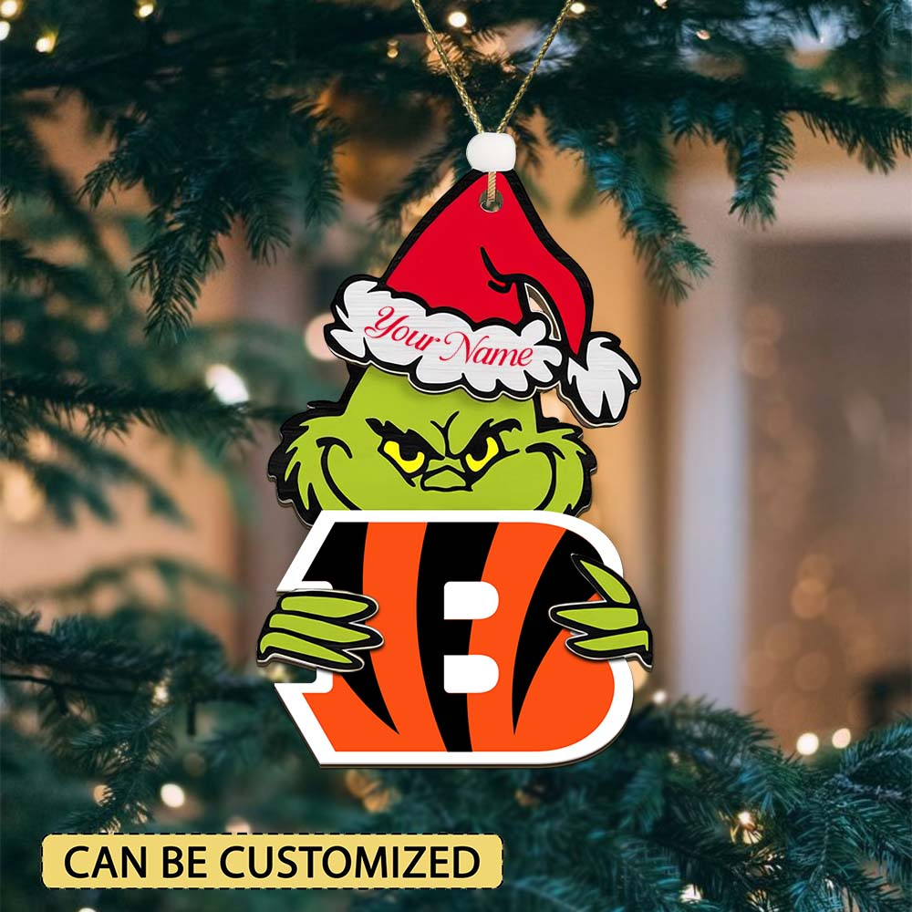 CIN NFL x Grin Christmas Ornament DDT HLP