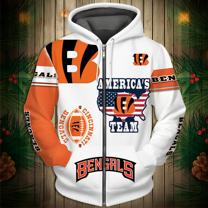 CIN Premium NFL V3 3D Graphic Hoodie DDT NTL