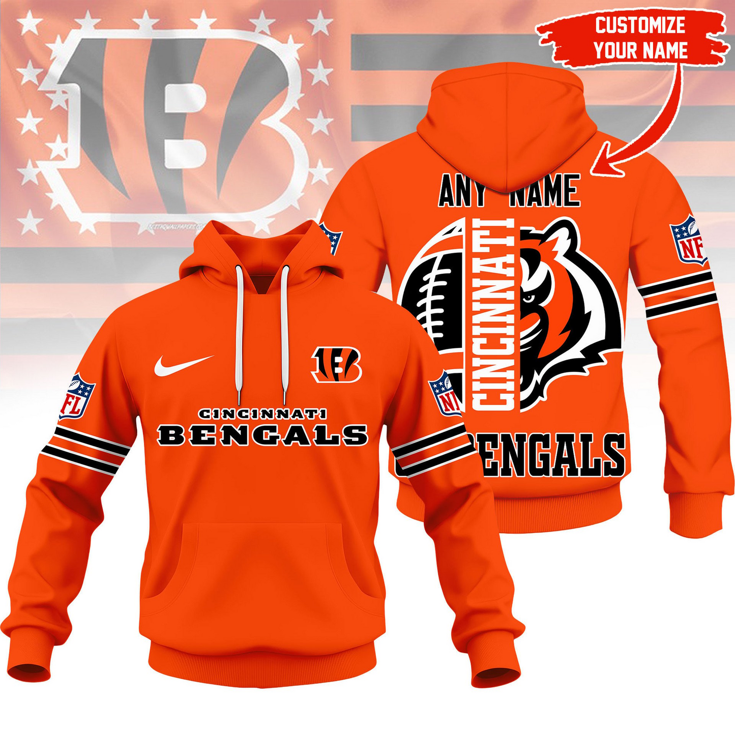 CIN Premium NFL Fan Hoodie DDT HLPHUONG