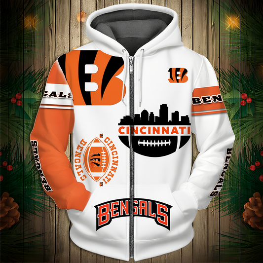 CIN Premium NFL V3 3D Graphic Hoodie DDT NTL