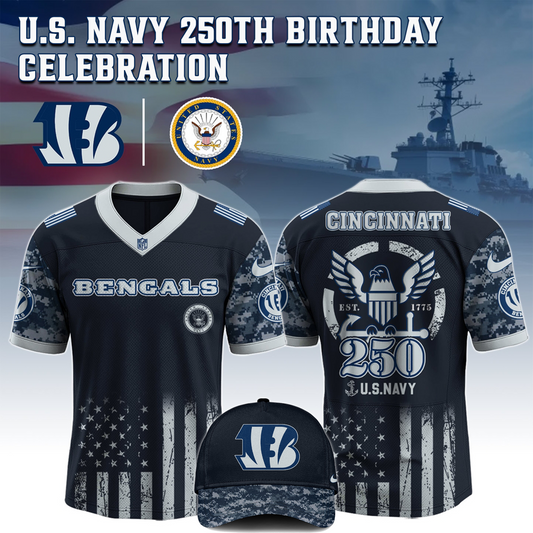 CIN x 250 U.S. Navy 250th Birthday Celebration Jersey DatND DVT