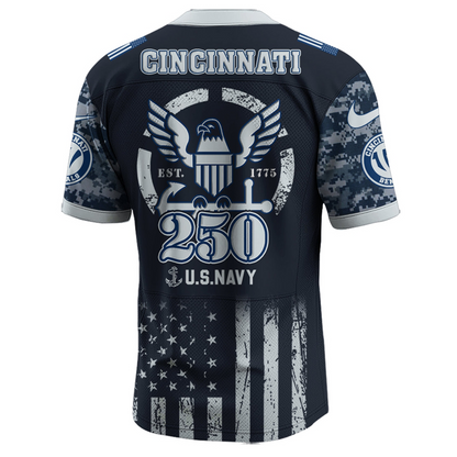 CIN x 250 U.S. Navy 250th Birthday Celebration Jersey DatND DVT