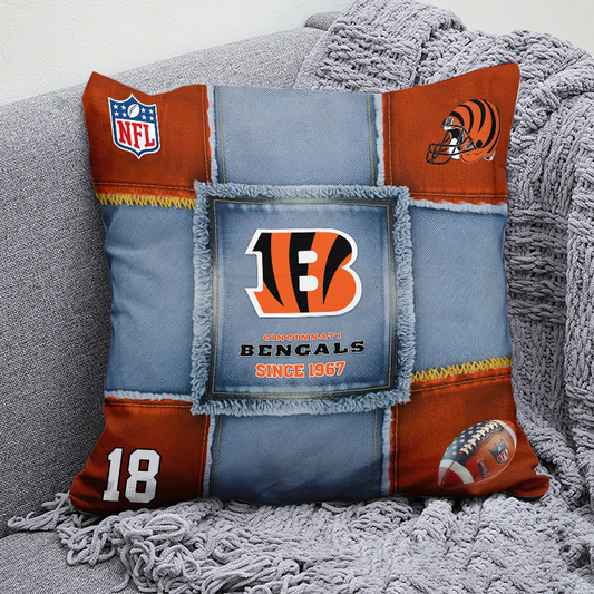 CIN x NFL  Football Pillow Special Style DATND TANTD