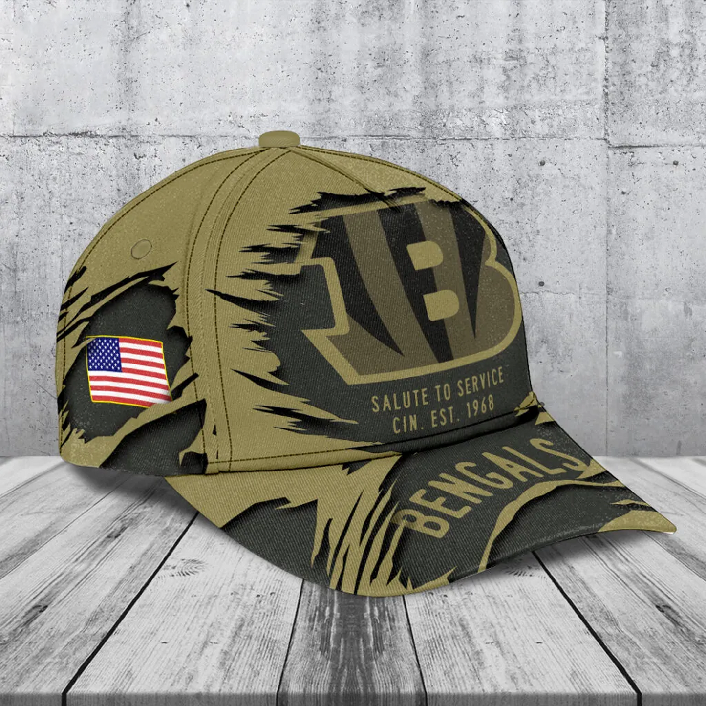 CIN x NFL 2025 Salute to Service Classic Cap DATND TANTD