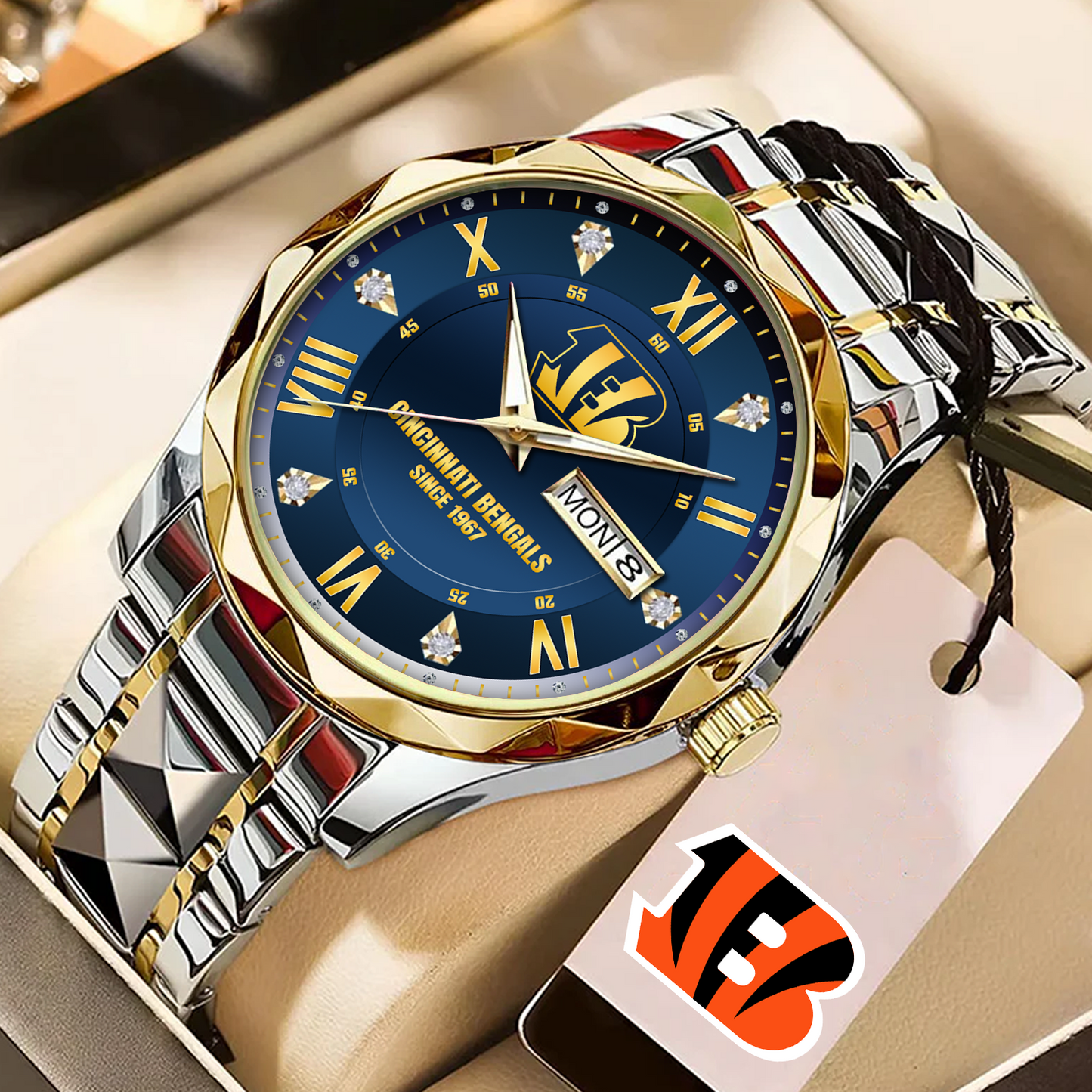 CIN x NFL Alloy Luxury Quartz Watch DATND TANTD