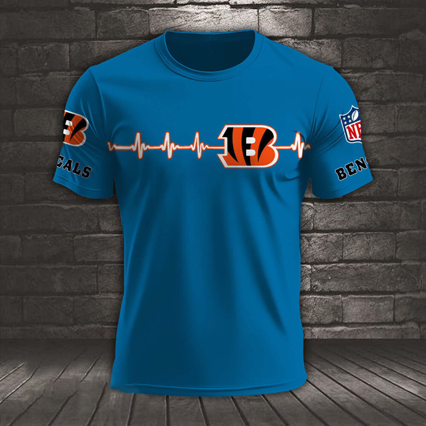 CIN x NFL Heart Rate Map Special 3D Shirt DatND ThuongNH