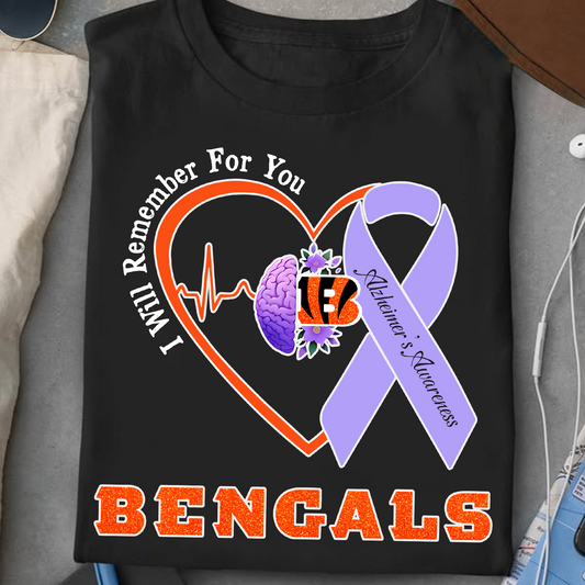 CIN x NFL I Will Remember For You T-Shirt V1 DATND TANTD