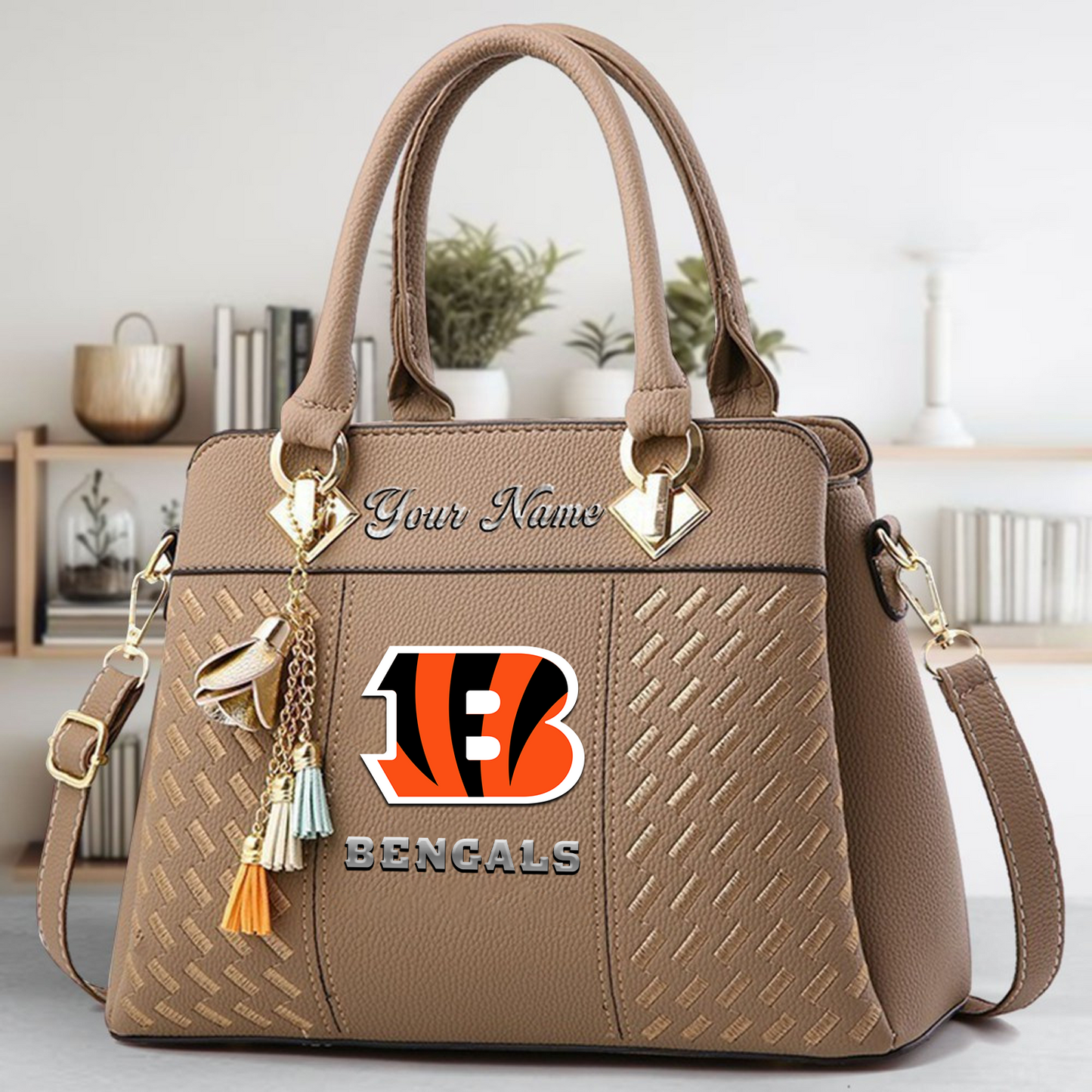 CIN x NFL Leather Bag DATND TANTD