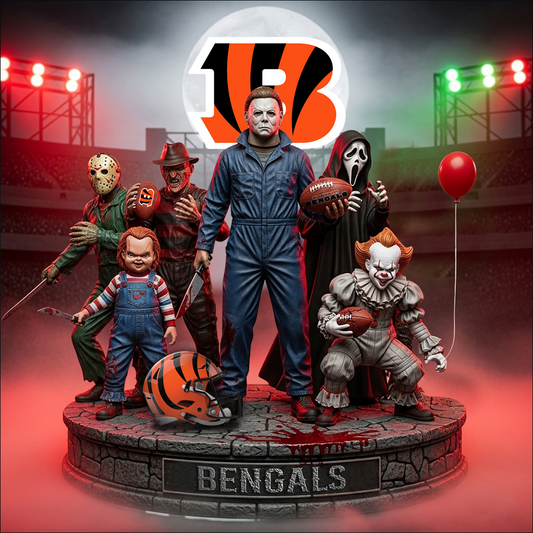 CIN x NFL Personalized Acrylic Block Plaque Halloween