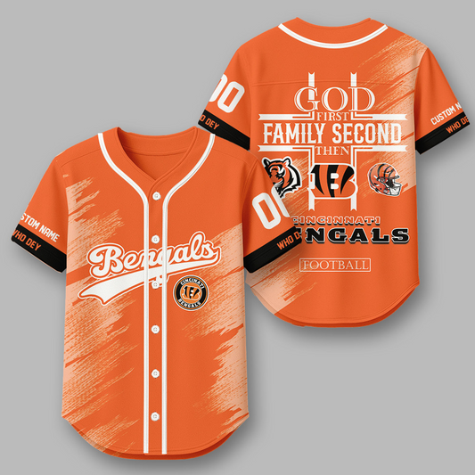 CIN x NFL Premium NFL Baseball Jersey DATND TANTD