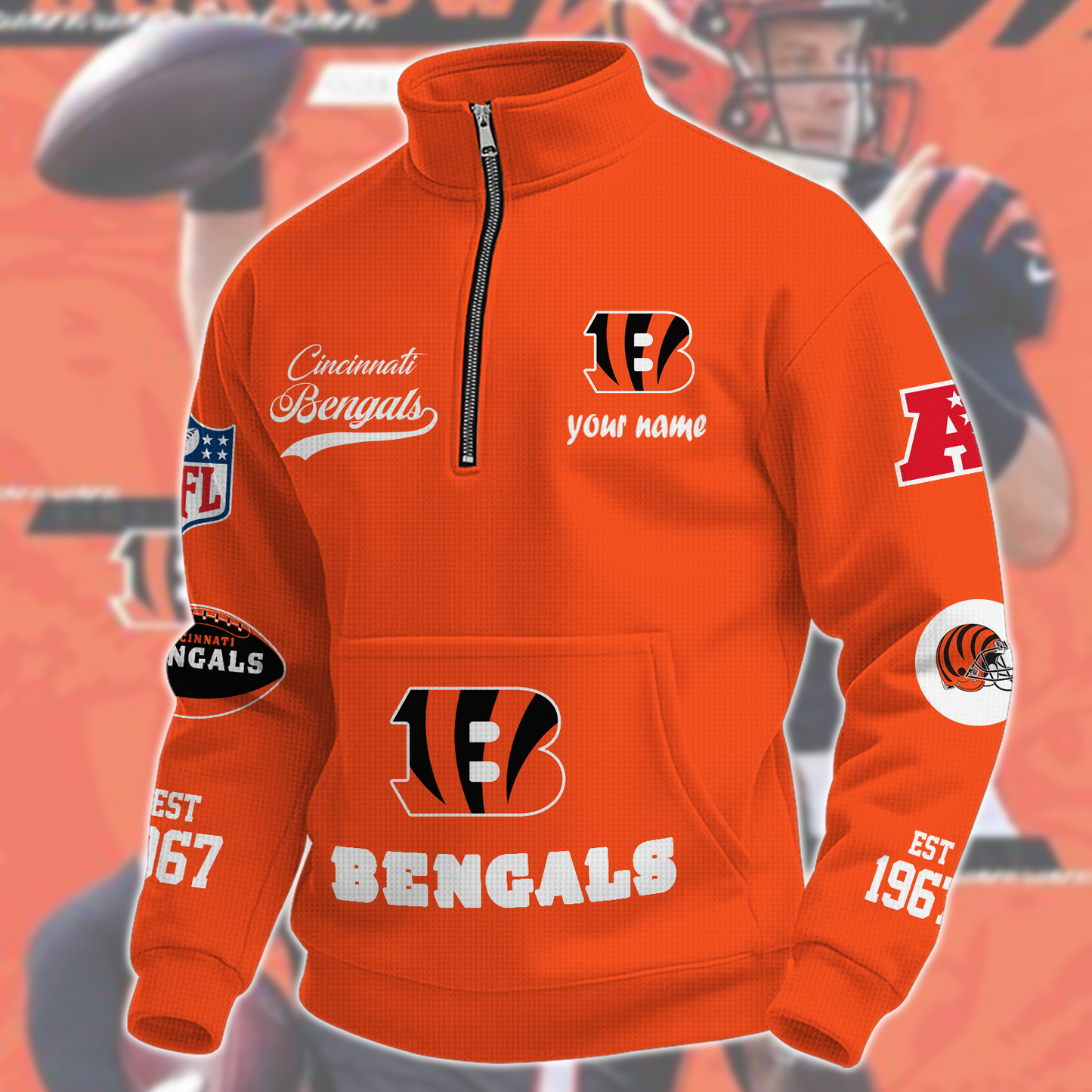 CIN x NFL Quarter-Zip Sweatshirt DatND DVT