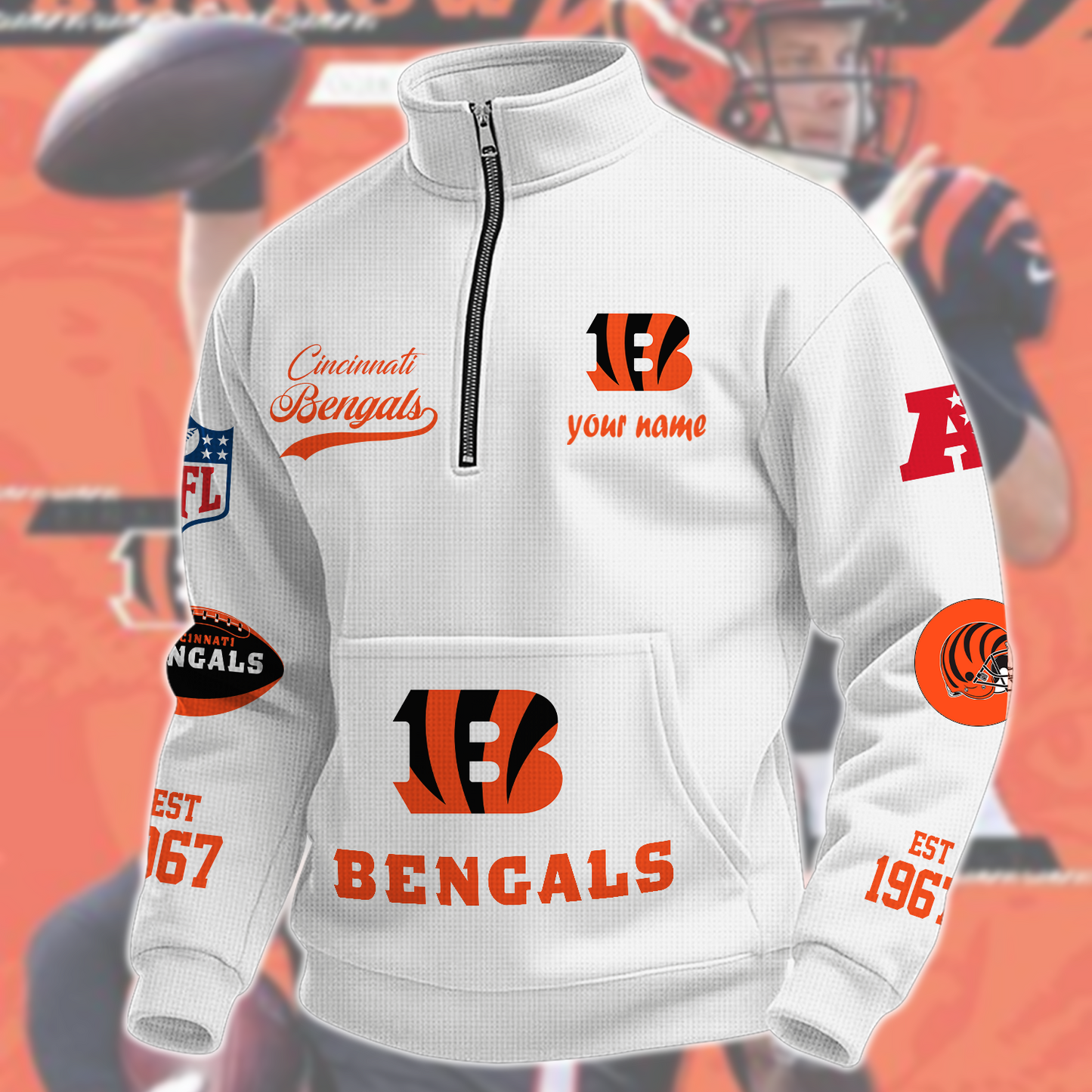CIN x NFL Quarter-Zip Sweatshirt DatND DVT