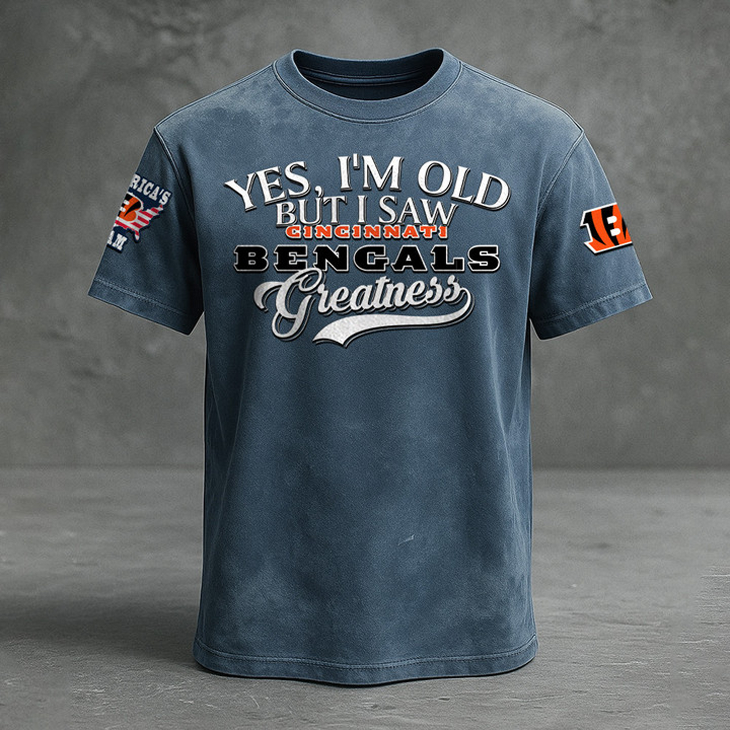 CIN X NFL Retro Style Shirt V1 NAK NHT