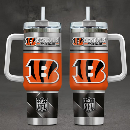 CIN x NFL Stainless Steel Tumbler With Handle DDT HLPHUONG