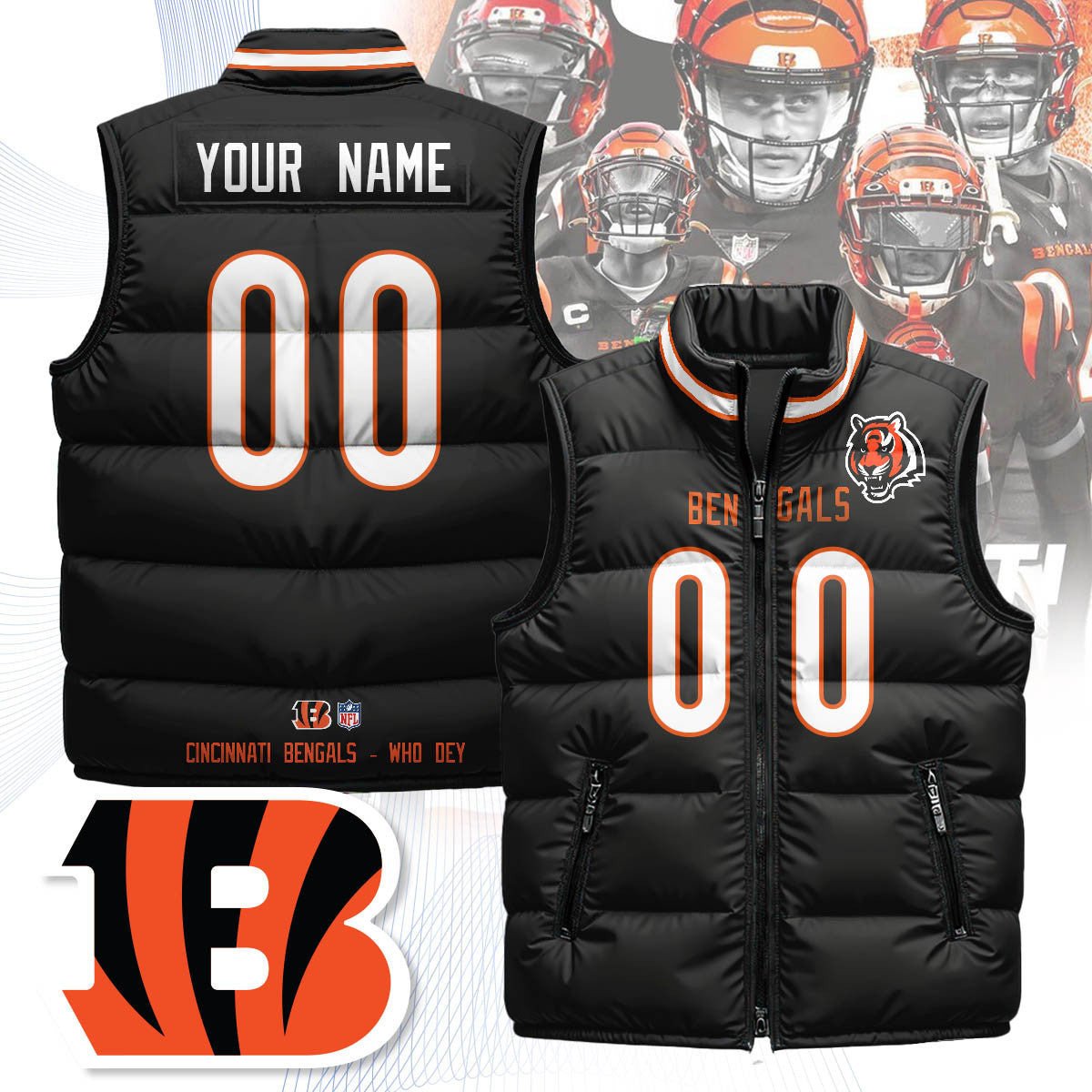 CIN x NFL Unisex Puffer Vest DatND ThuongNH