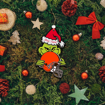 CLE NFL x Grin Christmas Ornament DDT HLP