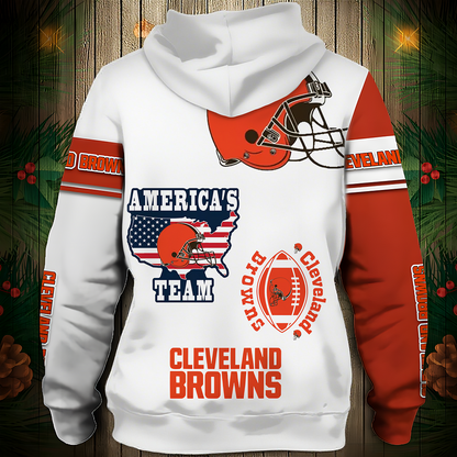 CLE Premium NFL V3 3D Graphic Hoodie DDT NTL