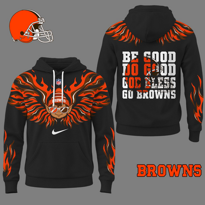 CLE Premium NFL Fire Wings 3D Hoodie DDT CTND