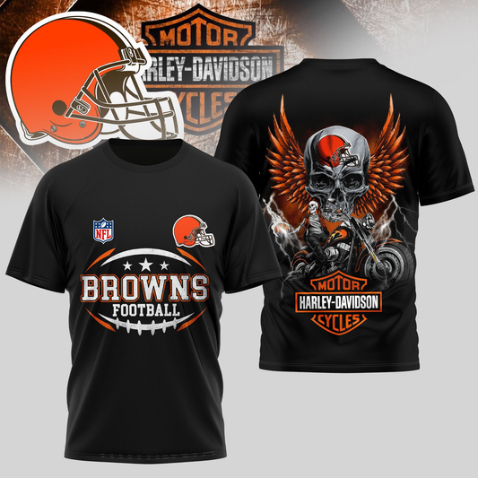 CLE Premium NFL Motorcycle 3D Shirt DDT CTND