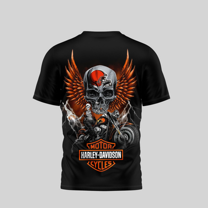 CLE Premium NFL Motorcycle 3D Shirt DDT CTND