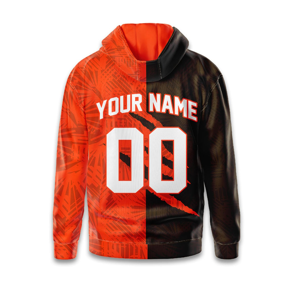 CLE Premium NFL Split Color Hoodie DDT HLPHUONG