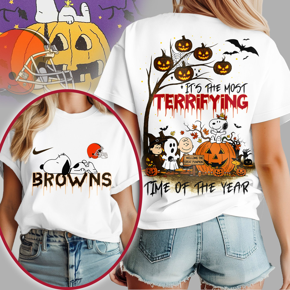 CLE Premium NFL Terrifying Halloween Shirt DDT HLPHUONG