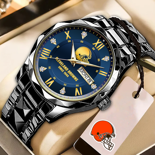 CLE x NFL Alloy Luxury Quartz Watch DATND TANTD