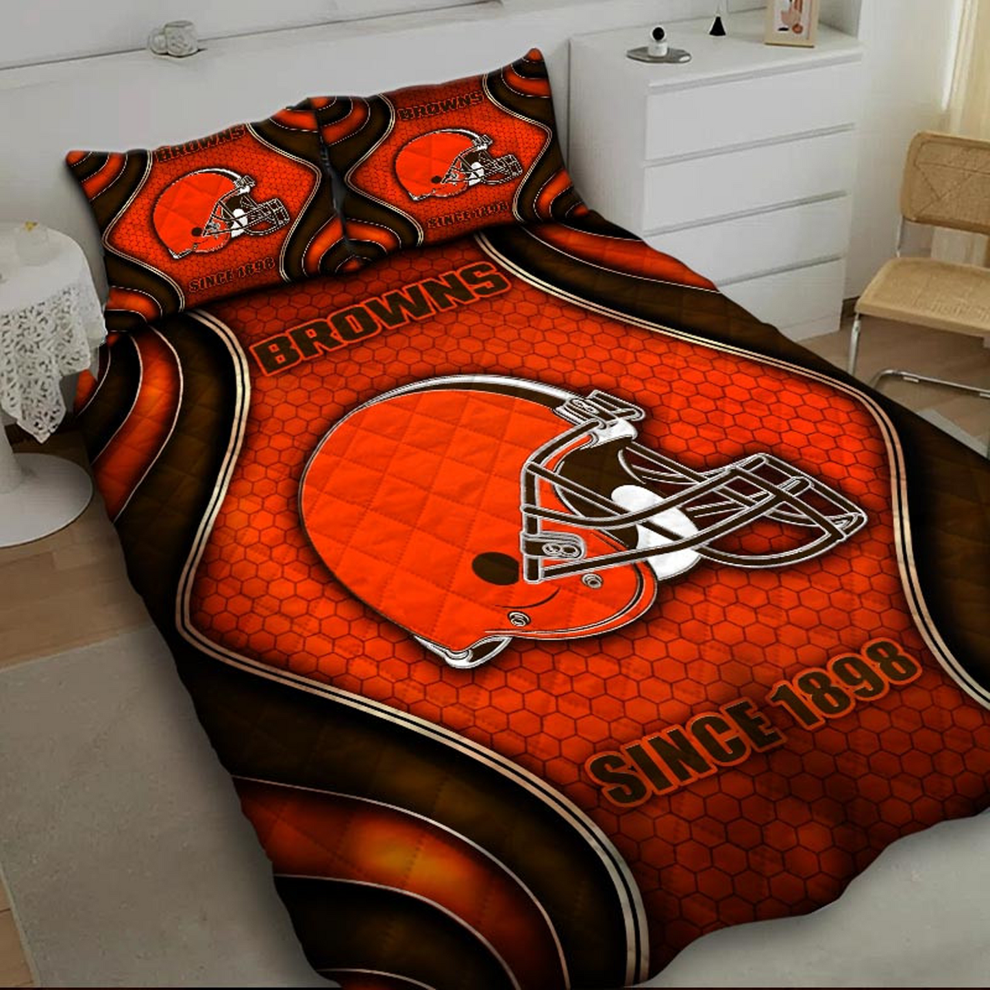 CLE x NFL Bedding Set Multicolor V1 DATND TANTD