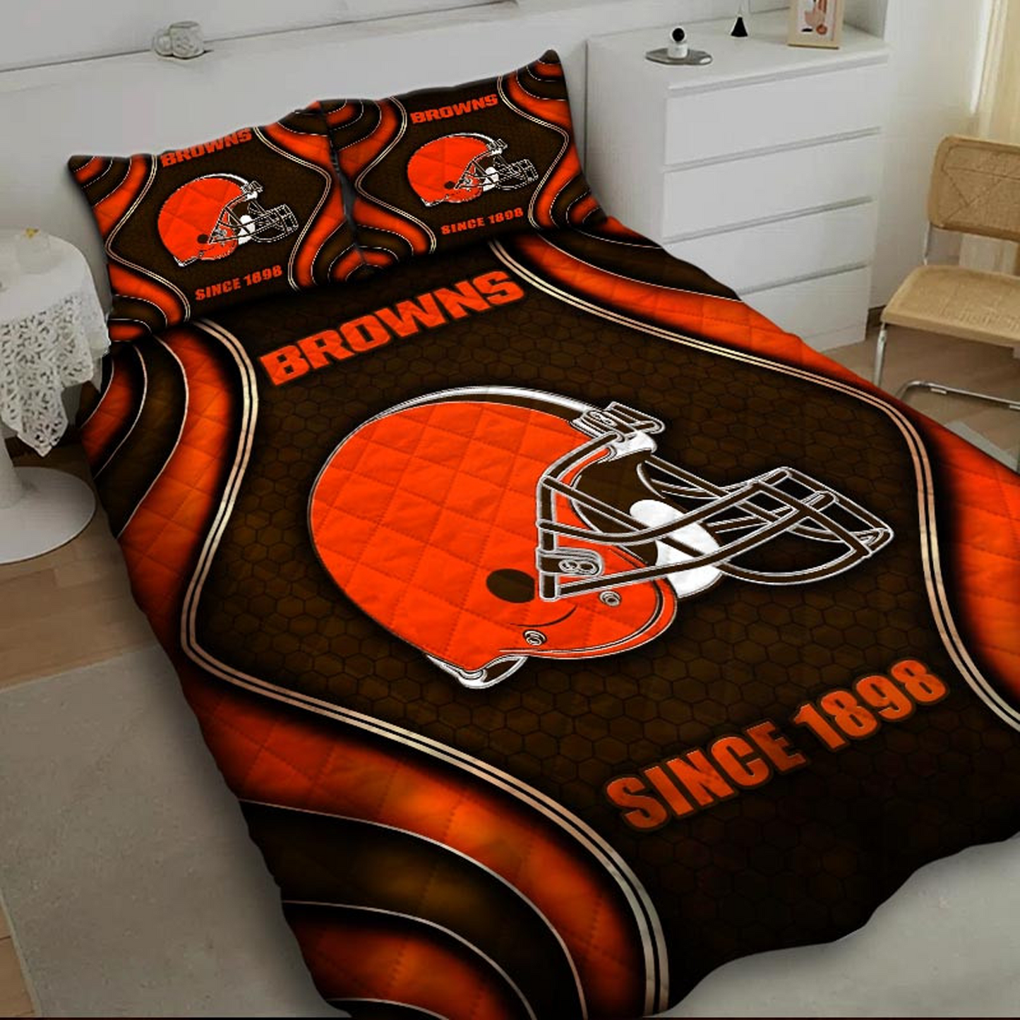 CLE x NFL Bedding Set Multicolor V1 DATND TANTD
