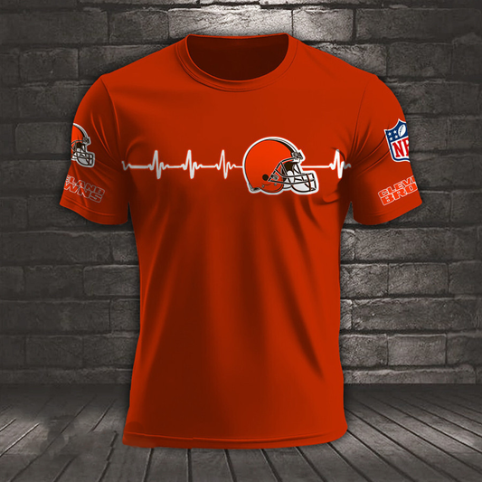 CLE x NFL Heart Rate Map Special 3D Shirt DatND ThuongNH