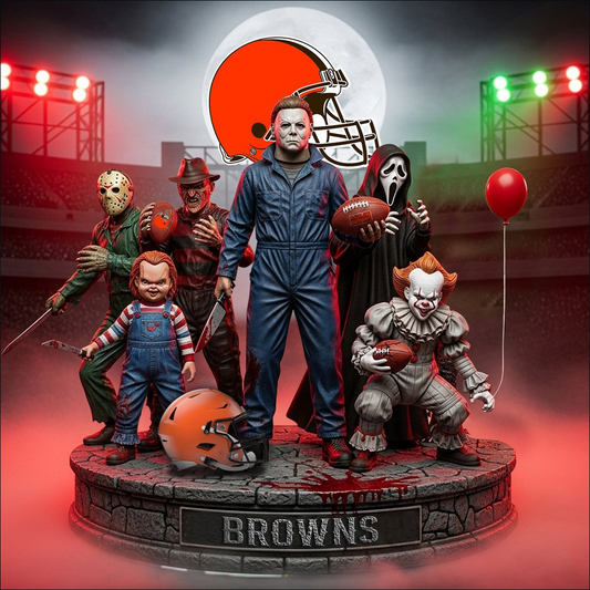 CLE x NFL Personalized Acrylic Block Plaque Halloween