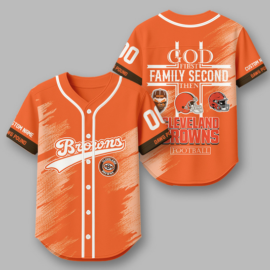 CLE x NFL Premium NFL Baseball Jersey DATND TANTD